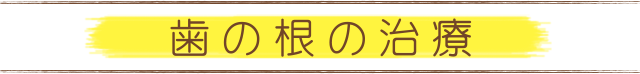 歯の根の治療